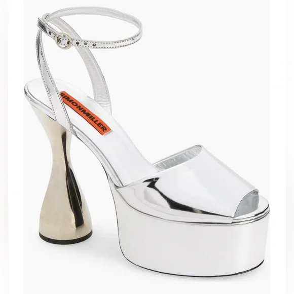 Simon Miller Peep Toe Ankle Strap Platform Sandals Shoes Heels 37 - Picture 13 of 13